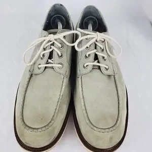 Wolverine Gray Suede Oxfords with Tan Laces s-l400.jpg main image 4